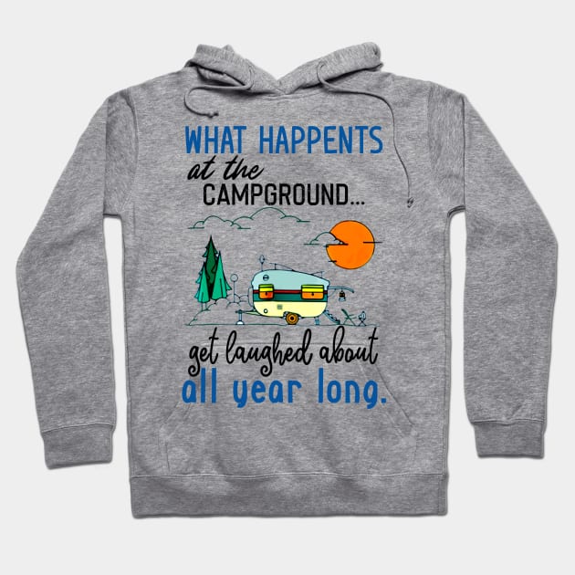 Camping Campground Hoodie by Pelman